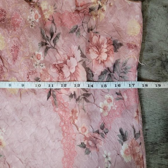 Vintage Vanessa Stevens Pink Floral Dress - Size 10 - Picture 6 of 14